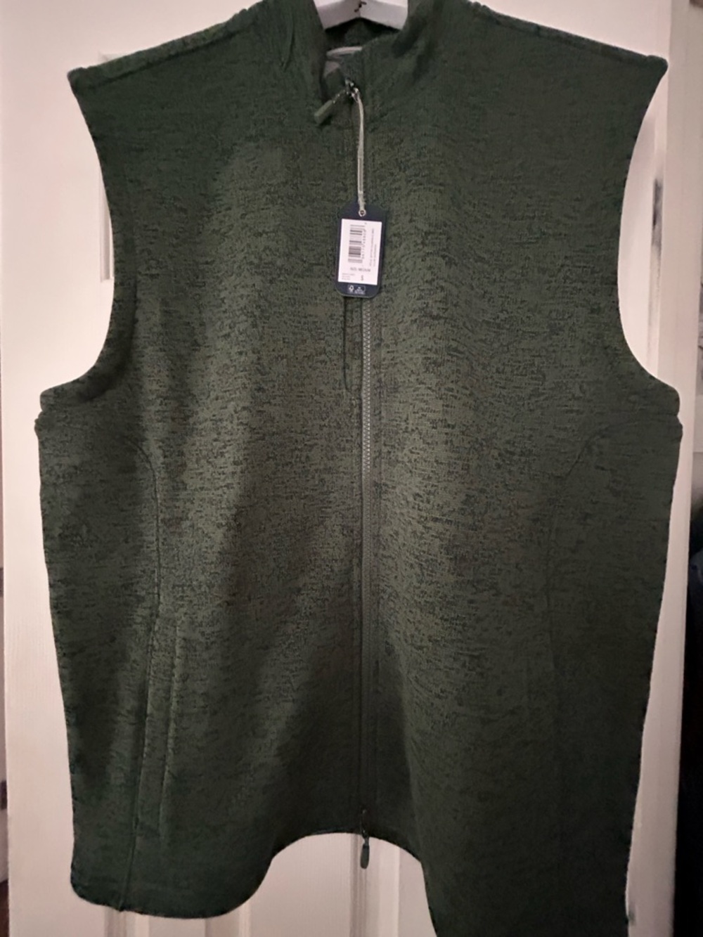 johnnie-O Olive Green Full-Zip Vest